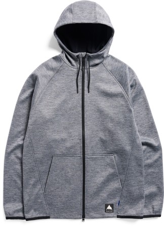 CROWN WEATHERPROOF Zip Hoodie 2027 true black heather 