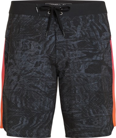 HYPERFREAK TECH PANEL 19 Boardshort 2025 black pink/orange panel 