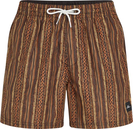 CALI PRINT 15 Boardshort 2025 orange pressed lines 