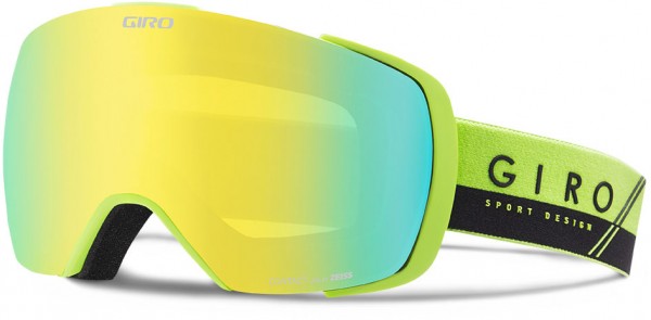 CONTACT Schneebrille 2017 lime/black slash/loden yellow/yellow boost 