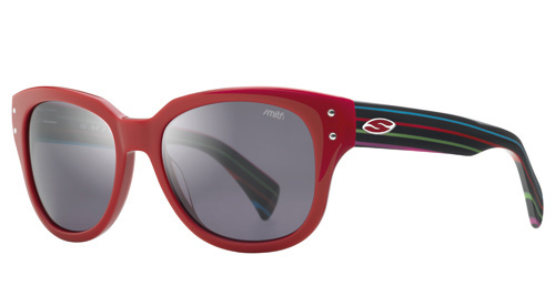 CAMPBELL Sonnenbrille red/black colored stripes/grey 