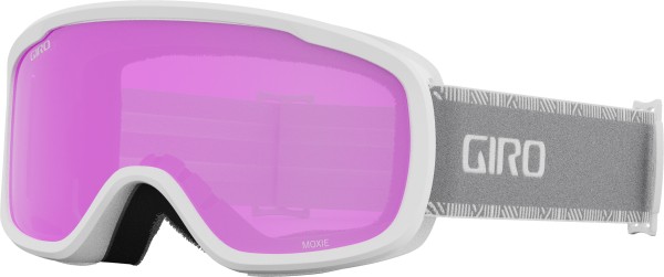 MOXIE Goggle 2025 white and grey chute/amber pink/yellow 