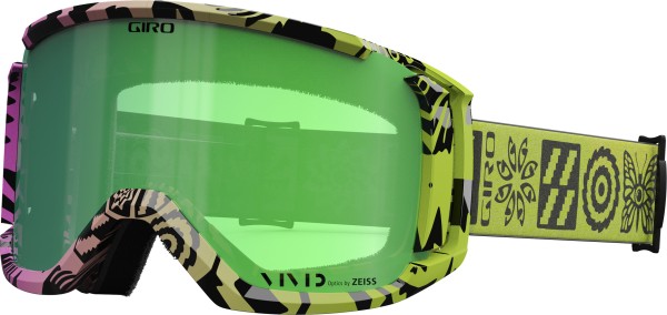 REVOLT Schneebrille 2025 glow green shelter pro/vivid emerald 