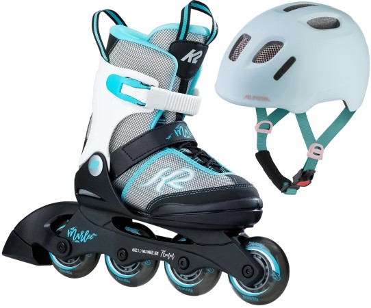 MARLEE Kinder Inline Skate inkl. ALPINA XIMO 2 LE pastel turquoise matt 