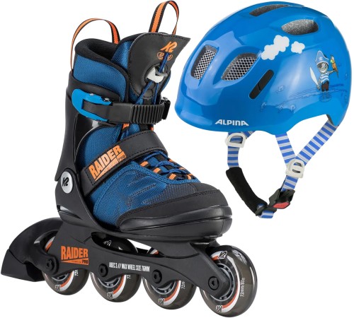 RAIDER PRO Kinder Inline Skate inkl. ALPINA XIMO 2 ahoi gloss 