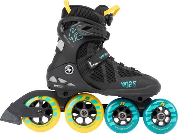 VO2 S 100 X BOA Inline Skate 2024 black/blue/yellow 