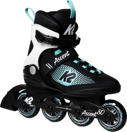 ASCENT 80 W Inline Skate black/white/turquise 