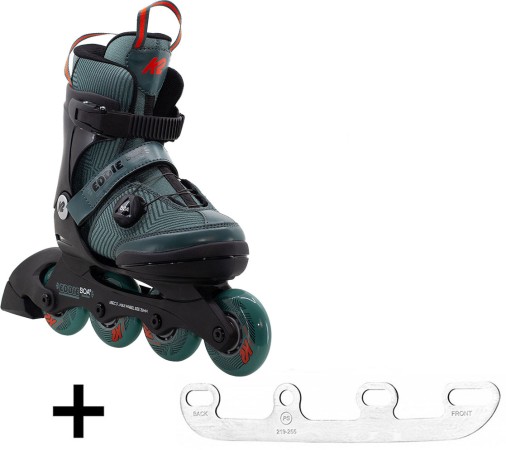 EDDIE BOA Kinder Inline Skate 2026 dark teal inkl. SABRES 4 Schlittschuh Eiskufen 