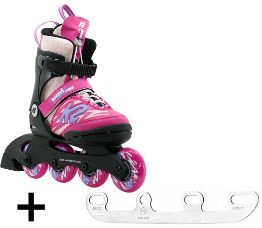 LUMI PRO Kinder Inline Skate 2026 pink inkl. SABRES 4 Schlittschuh Eiskufen 