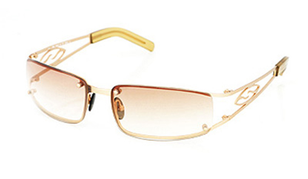 SAROS Sunglasses satin gold/brown gradient 