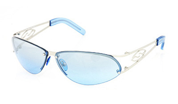 CAPTAIN Sunglasses chrome/blue gradient mirror 