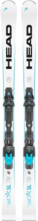 WORLD CUP REBELS E-SL SW Ski Set 2025 inkl. FREEFLEX 14 GW Brake 85 matte black/speed blue 