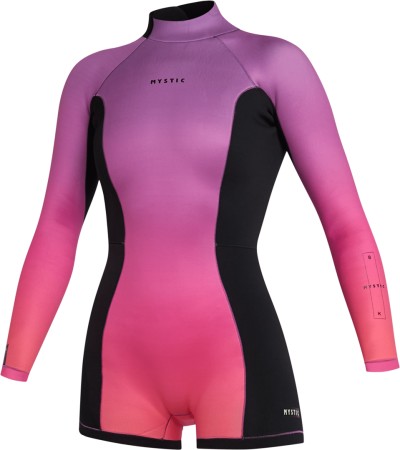 LUNAR BK 2/2 LS BACK ZIP Shorty 2025 coral 