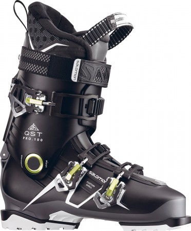 QST PRO 100 Ski Schuh 2018 black/anthracite/acid green 
