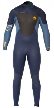 FUSION STEAMER 4/3 Full Suit blue/yellow 