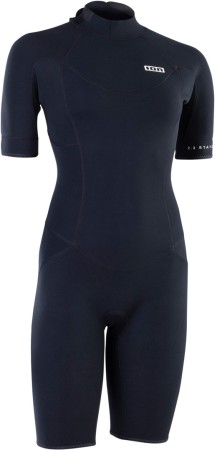 STATIC 2/2 WOMEN BACK ZIP Shorty 2025 black 
