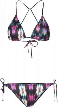 SUPERKINI GOLD NANO TRIANGLE Bikini 2015 black aop/pink 
