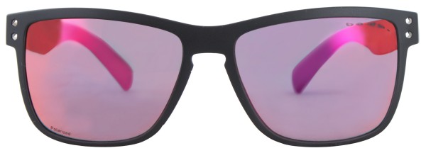 GREATY POLARIZED Sunglasses black matte/purple red mirror 