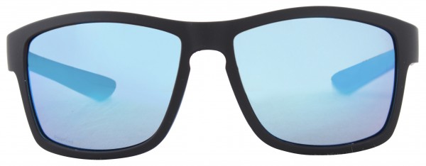 CHEPRE POLARIZED Sunglasses black matte/blue mirror 