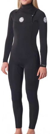 WOMENS DAWN PATROL 4/3 CHEST ZIP Full Suit 2023 black 