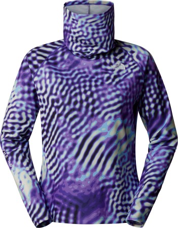 WOMEN BASELAYER DRAGLINE LS Top 2025 peak purple the lift print 