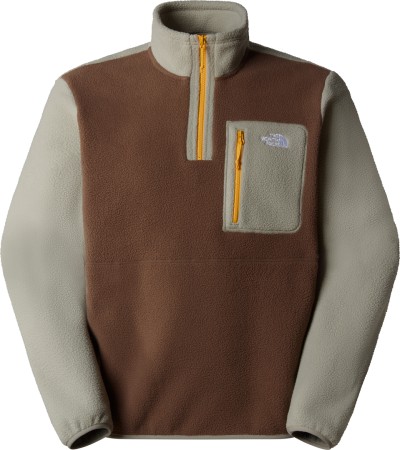 YUMIORI 1/4 ZIP Fleece 2025 smokey brown/clay grey/summit gold 