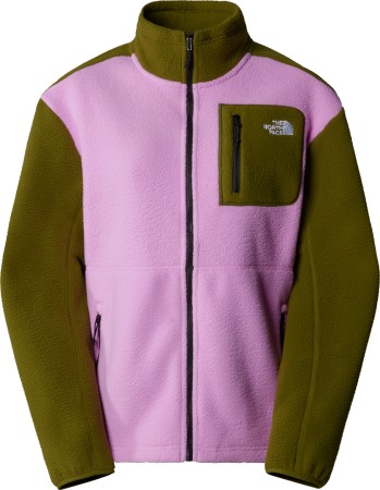 WOMEN YUMIORI Zip Fleece 2025 dragonfruit/forest olive/tnf black 