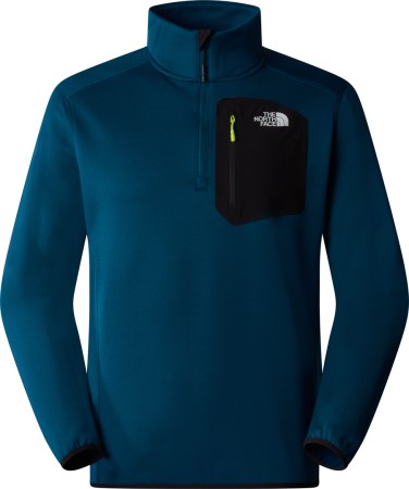 CREST 1/4 ZIP Fleece 2025 midnight petrol/tnf black 