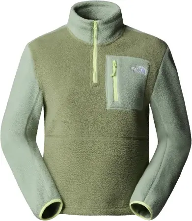 WOMEN YUMIORI 1/4 Zip Fleece 2026 bark mist/slate moss 