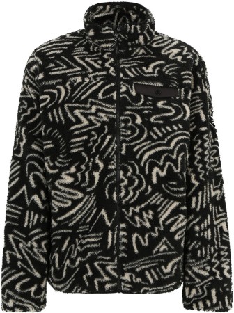 INSANEIA Fleece Jacket 2026 black white 