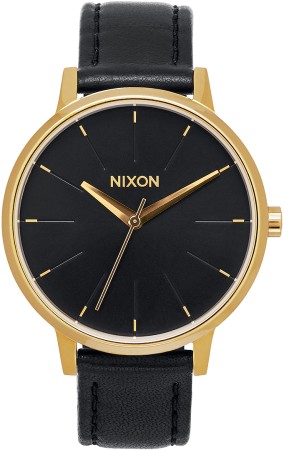 KENSINGTON LEATHER Uhr gold/black 