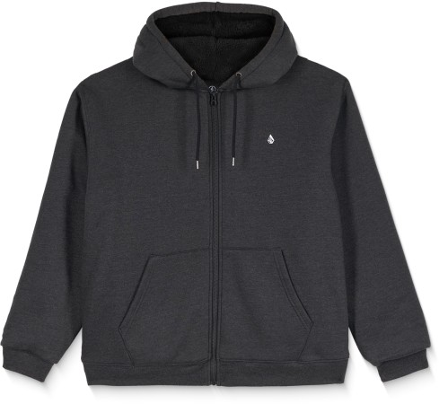 SINGLE STONE LINED Zip Hoodie 2026 heather black 