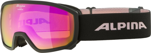 SCARABEO JR Q-LITE Schneebrille 2025 black/rose matt/rose mirror 