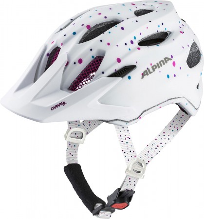 CARAPAX JR Helm 2025 white polka dots 