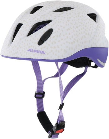 XIMO LE Helmet 2025 white purple dots matt 