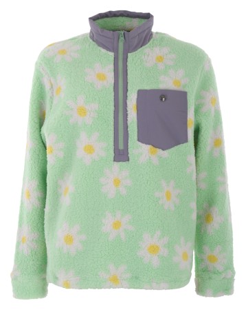 SHERPA HALF ZIP Fleece 2023 mint big daisy 