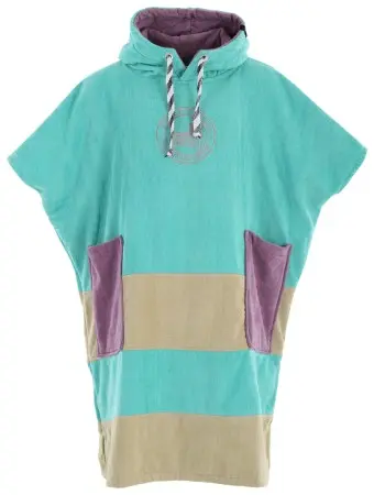 X WH1 V BEACH CREW Poncho aqua 90 