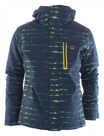 Billabong ALL DAY Jacke 2018 blue yellow | Warehouse One Billabong All Day Kapuzenpullover mit Reißverschluss