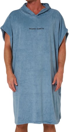 SURF ESSENTIAL HOODED Poncho 2025 steel 