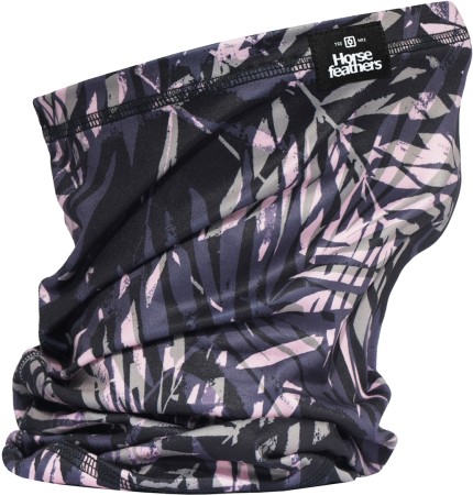 NECK WARMER 2026 black leaves 