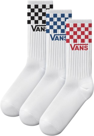 CLASSIC CHECK CREW ROX 3er Pack Socken 2026 white 