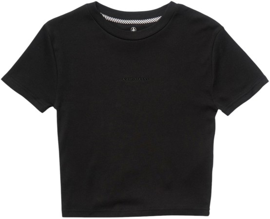 VOLCOMSTONE TIGHT CROP T-Shirt 2025 black 