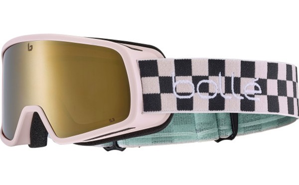 NEVADA JR Goggle 2026 pink checkerboard matte/gold 