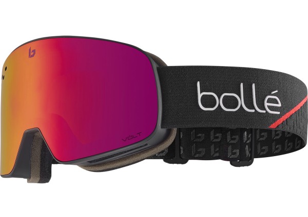 NEVADA Schneebrille 2025 race black matte/volt ruby 