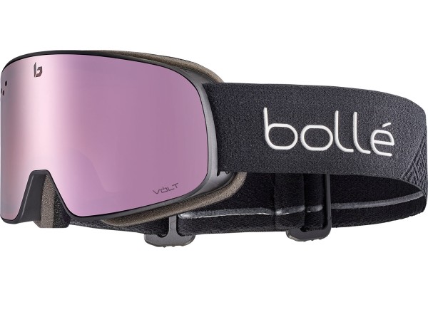 NEVADA SMALL Schneebrille 2025 black matte/volt pink 