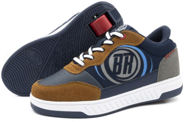 2212310 Schuh mit Rollen navy/camel 