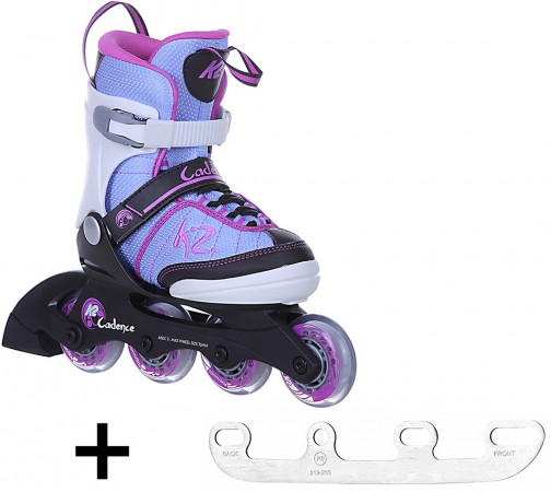 CADENCE JR GIRLS Kinder Inline Skate inkl. SABRES 4 Schlittschuh Eiskufen 