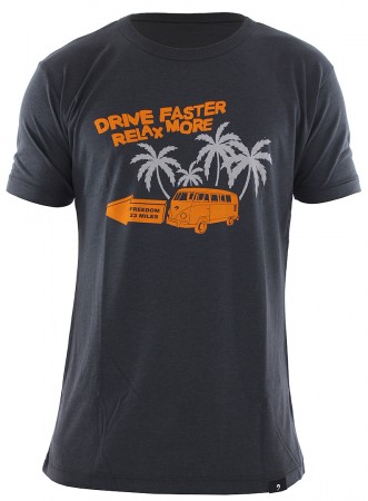 DRIVE FASTER Bamboo T-Shirt 2016 charcoal 