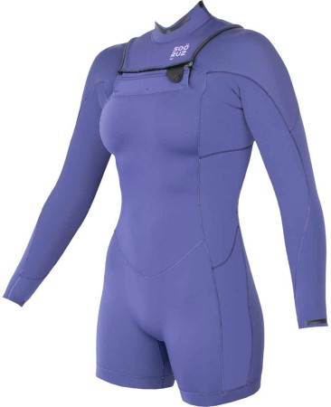 DIVINE OYSTERPRENE 2/2 LS FRONT ZIP Shorty 2025 purple 