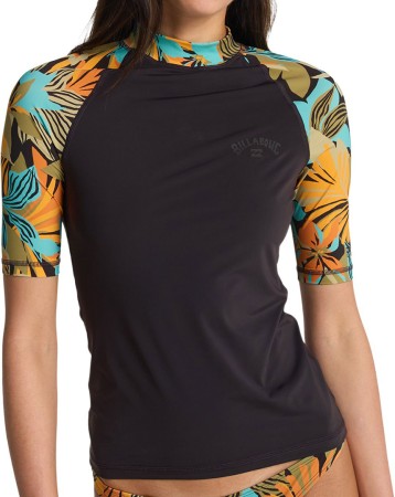 TROPIC SURF PRINT SS Lycra 2026 black pebble S